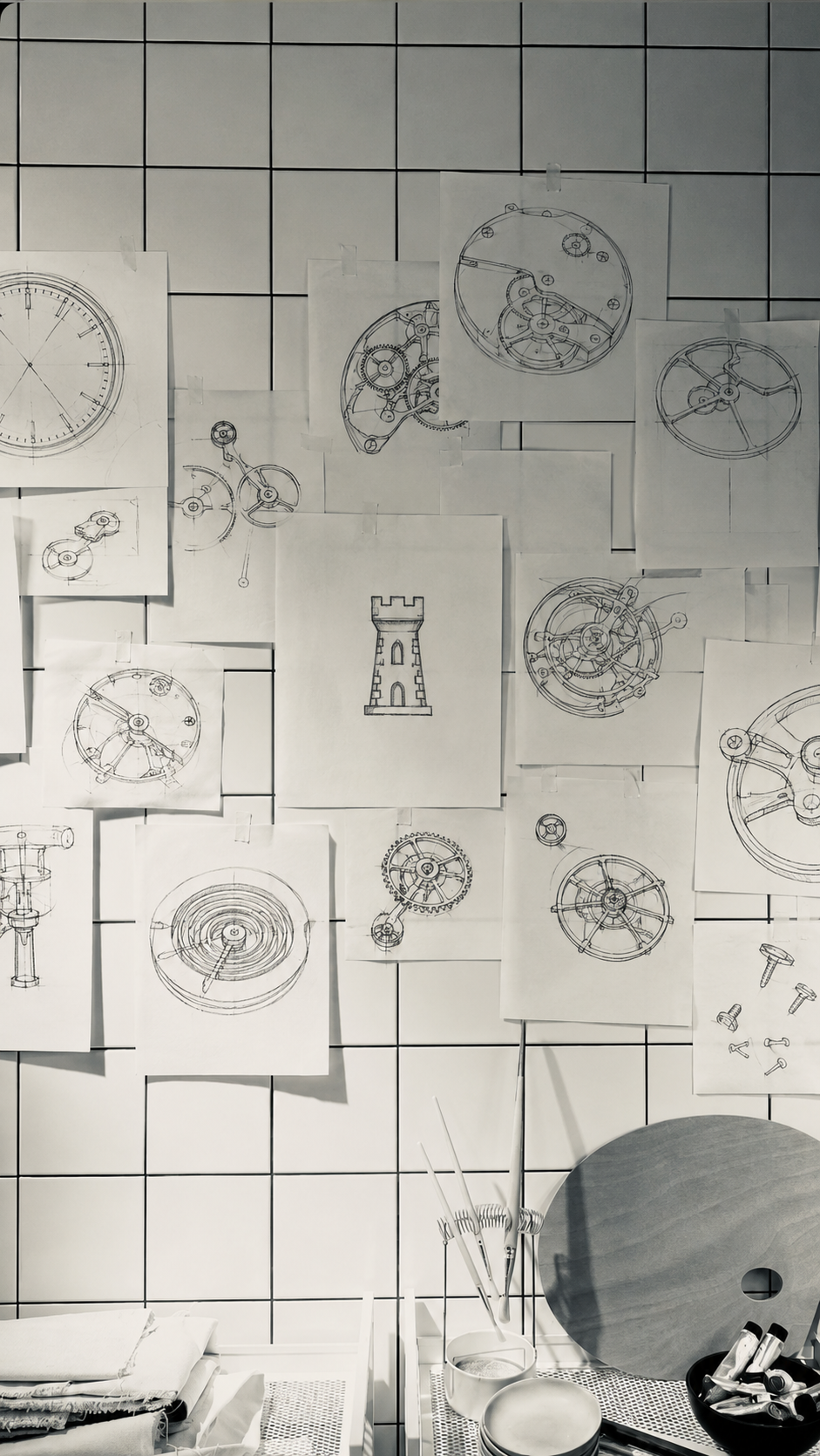 Jeu de cartes Éditions de la Tour, détail d'inspiration horlogère