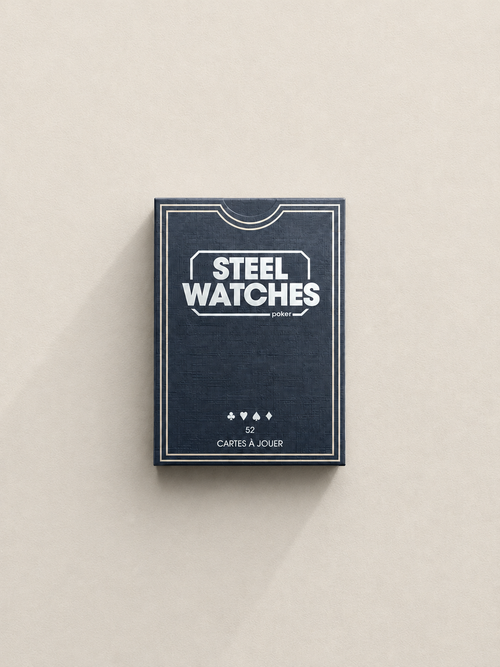 Steel Watches playing cards, jeu de 52 cartes poker, Éditions de la Tour #hover