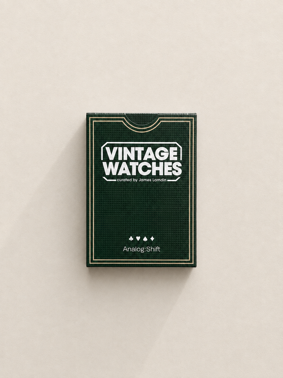 Vintage Watches playing cards, Analog Shift edition, curated by James Lamdin #hover